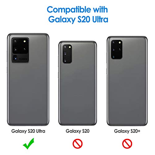 JETech Slim Fit Case for Samsung Galaxy S20 Ultra 5G (2020), Thin Phone Cover with Shock-Absorption and Carbon Fiber Design (Black)