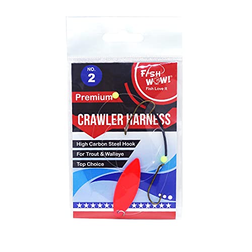Fish Wow!® 10 Packs 5-Style Crawler Harness Walleye Spinner Rig 2-Hook & 3-Hook #TOP1