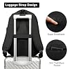 Black Laptop Backpack for Men Women, School Backpacks for Teen Boys and Girls, Lightweight Backpack Personal Item Bag, 15.6 Inch Water Resistant College Bookbag, Computer Bag Gift for Men & Women