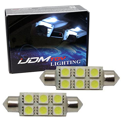 Bombillas LED iJDMTOY C5W 6411 para espejo de sol miniatura 1