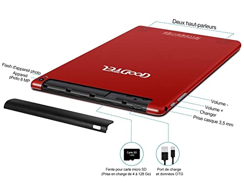 GOODTEL Tablet 10 Zoll WLAN + Dual SIM, 3GB RAM + 32GB ROM, 4-256 GB Erweiterung, 8000 mAh Akku, 5MP + 8MP Dual-Kamera… - Image 8