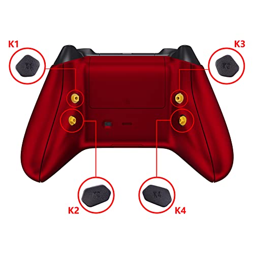 Image of eXtremeRate Hope Programable Remap Kit for Xbox Series X /S Controller, Upgrade Boards & Redesigned Back Shell & Side Rails & Back Buttons for Xbox Core Controller - Scarlet Red