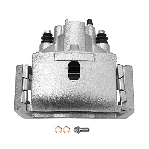 Image of Detroit Axle - Rear Brake Kit for 2005-2018 Dodge Ram 1500 2004-2009 | Durango 2007-2009 Chrysler Aspen Disc Brake Caliper w /Bracket Ceramic Brake Pads w /Hardware Replacement