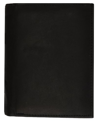 MARSHAL Genuine Leather Bifold Wallet with 2 center Flaps and Coin Purse for Men3