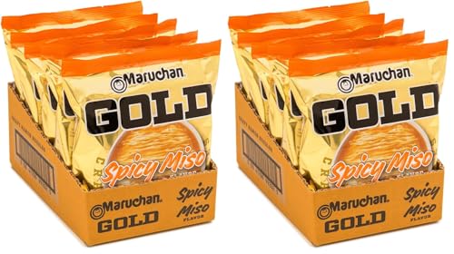 Image of Maruchan Gold Spicy Miso Craft Ramen Noodles, Restaurant Quality Instant Ramen, 4.21 Oz, 5 Count (Pack of 2)