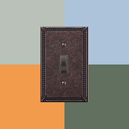 Amerelle 74Daz Wall Plate, Tumbled Aged Bronze #TOP5