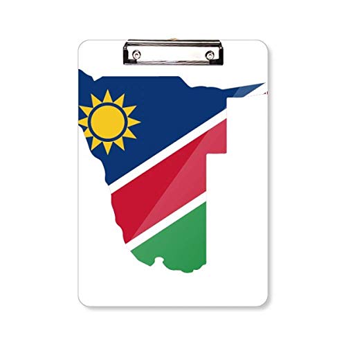 Porte-bloc carte de la République de Namibie A4 design élégant pour signatures et réunions