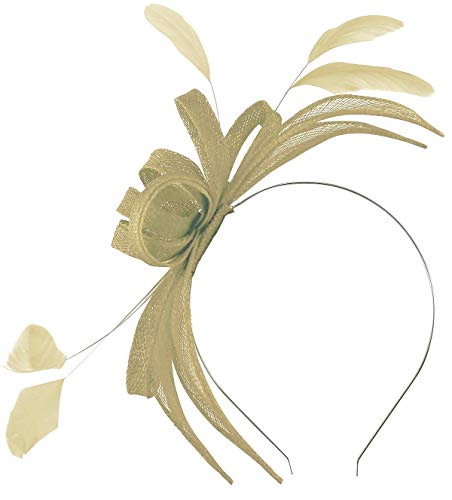 Bibi en sinamay beige Failsworth Millinery, la coiffe légère qui tient sans abîmer vos cheveux