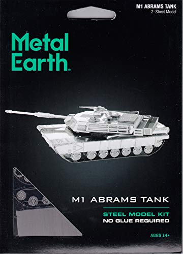 Metal Earth M1 Abrams Tank 3D Metal Model Kit Fascinations - Image 2