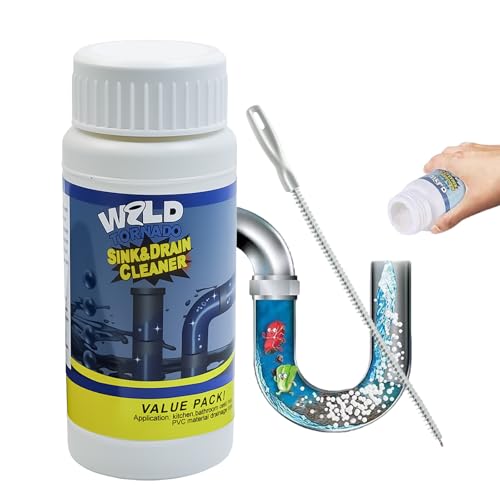 Hochwirksamer Abflussreiniger Schaum für Küche und Bad | Inklusive Reinigungsbürste | Beseitigt Verstopfungen und Gerüche