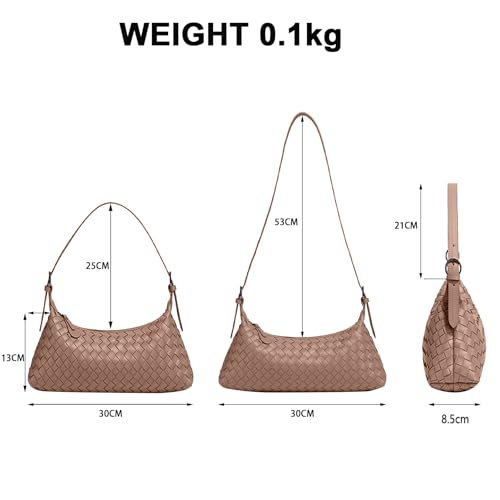 Image of Handbags Shoulder Bags for Women Small Bags Women's Woven Tote Bag Crossbody Handbag Travel Hand Bag Purse Hobo