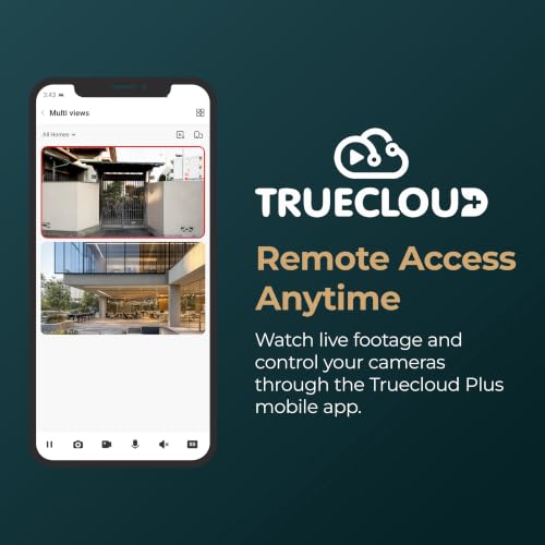 Image of Trueview 3MP 4G Bullet CCTV Camera (Pack of 2) | SIM Based Outdoor Security Camera | 1296P HD | Color Night Vision | Human Detection | IP66 Waterproof | Two-Way Audio | Remote Monitoring