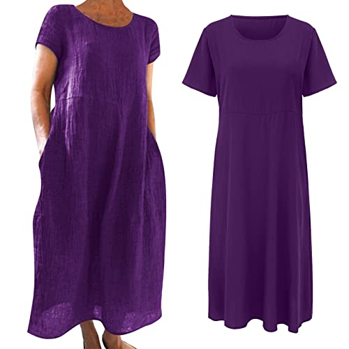 Robe décontractée ample col rond pour en finir avec les vêtements serrés en été