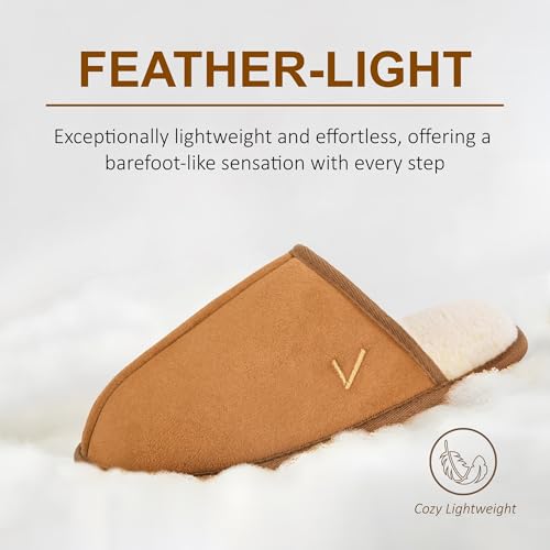 Image of Mens Scuff Slippers Micro Suede Memory Foam Slide Clogs Slip on Indoor Outdoor House Shoes