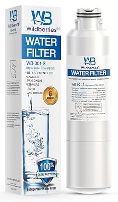 Wildberries DA29-00020B Replacement for Samsung Water Filter DA97-08006A, RS25J500DSR, RF23J9011SG, RF23J9011SR/AA, RF263TEAESG, RS25J500DSG, RF263BEAESR, HAF-CIN/EXP, RF28HFEDBSR 1-Pack