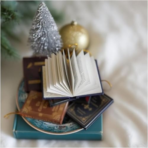 Image of Mini Book Ornament Advent 2025, Book Lovers, Calendar with 24 Books, Christmas Books Countdown Calendar, Holiday Decorations (Red-1PCS)