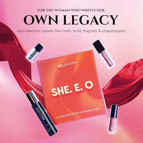 Image of BELLAVITA SHE.E.O Gift Set | Highly Pigmented, Fast-Drying, Transfer-Resistant Formula | Lightweight Soft-Focus Finish | Clean Beauty | Paraben & Sulfate-Free | For All Indian Skin Tones
