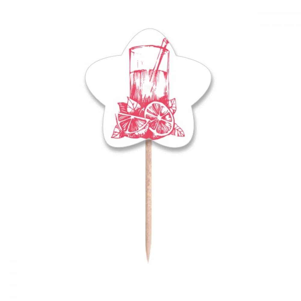 Cure-dents motif aquarelle pour buffet chic et cupcake de fête