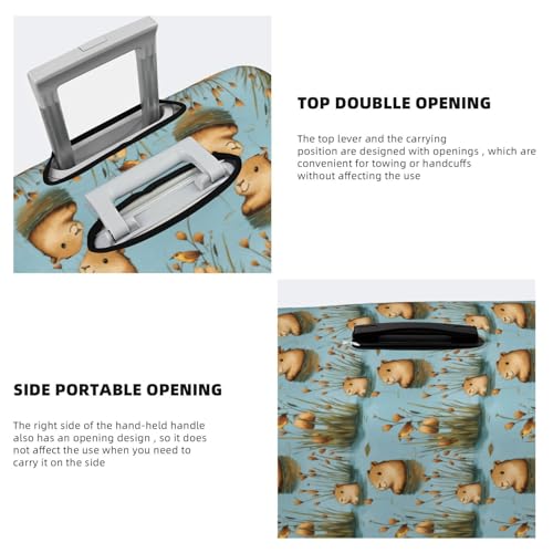 Luggage Cover Protector - Swimming Capybara Cute Print Suitcase Covers for Luggage Fit 18-21 Inch Suitcase4