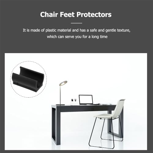 ARTIBETTER 25 Pcs U-Shaped Chair Leg Caps 0.75 Inch Plastic Floor Protectors Anti-Slip Foot Pads for Furniture Legs and Trampoline Feet