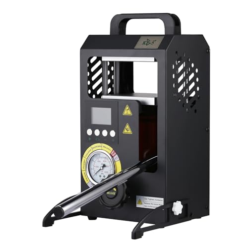 5 Tons Heat Press Machine with 4.7' X 4.1' Dual Heated Plates Manual...