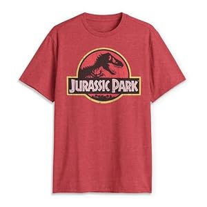 Jurassic Park Men’s Big Classic Movie Logo T-Shirt