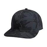 adidas Men's Three Bar Structured Snapback Adjustable Fit Cap, Grey Six Camo/Black, One Size