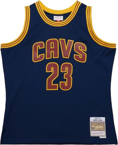 Lebron James Navy Cleveland Cavaliers 2015-16 - Camiseta Swingman alternativa, marino, Large