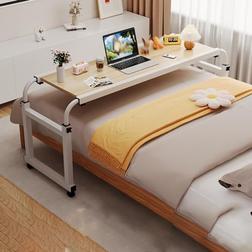 Table de lit croisée mobile avec hauteur réglable pour chevet de chambre