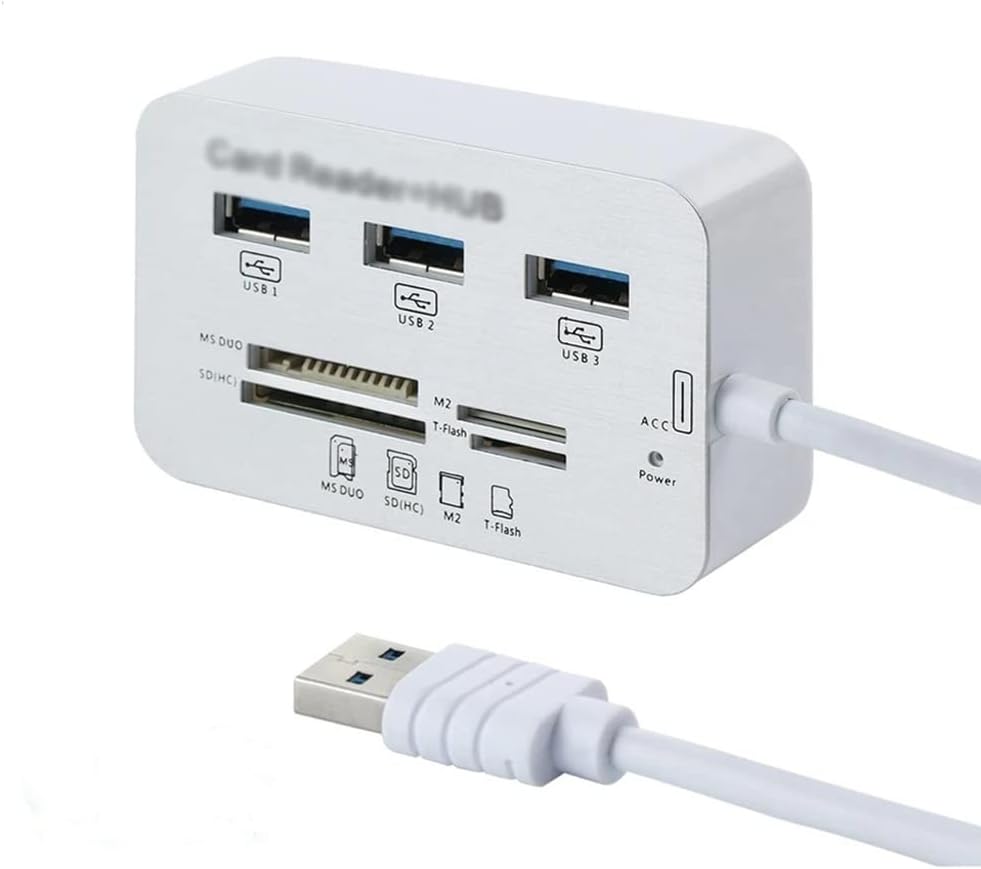 Splitter Hub Multi Port with Card Reader All in for Computer Accessories (OneColor 1)