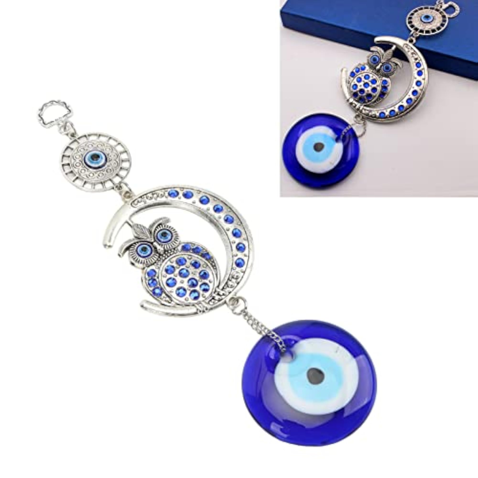 Colorful Enamel Evil Eye Pendant for Wealth Attraction