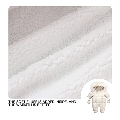 Image of Baby Girl Winter Snowsuit Toddler Jacket Clothes For Boy Infant Jumpsuit Hoodied