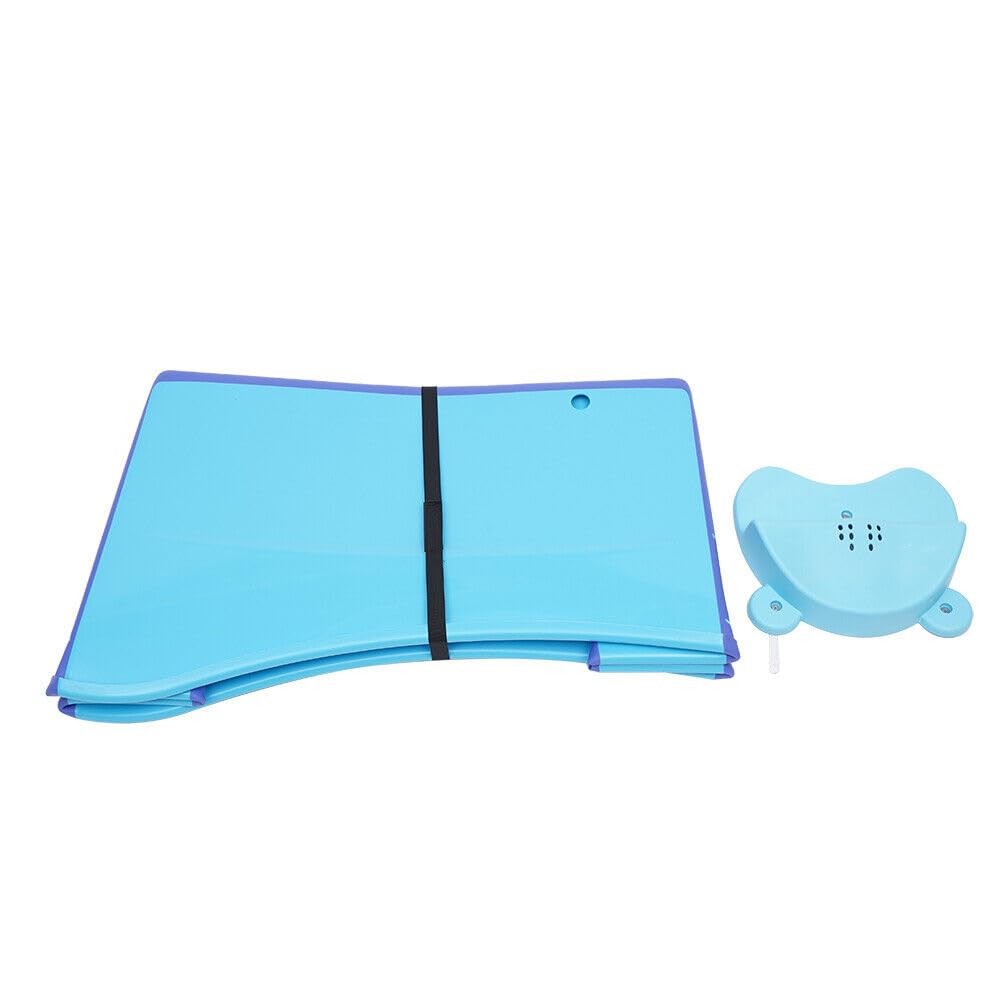 Bañera Plegable de Gran Tamaño Para Adultos y Niños - Portátil, Cubo Rectangular, Color Azul, 98 x 50 x 56 cm