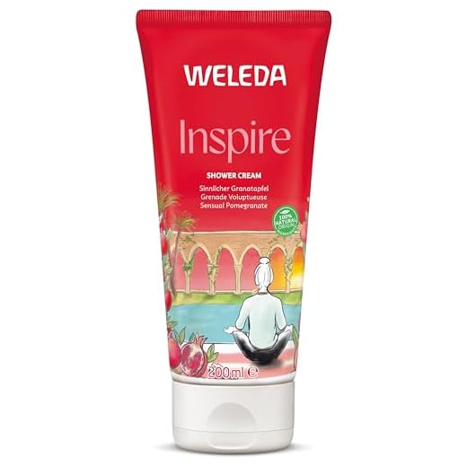 WELEDA Granatapfel Schönheitsdusche, pflegende Naturkosmetik Waschlotion zur Pflege von Körper, Gesicht und Haut, belebende Duschcreme mit angenehmem Duft (1 x 200 ml)
