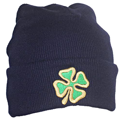 Best Winter Hats Adult Embroidered Shamrock 4 Leaf...