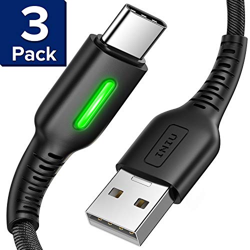 INIU USB C Cable, 【3 Pack】3.1A QC Fast Charging USB Type C Cable