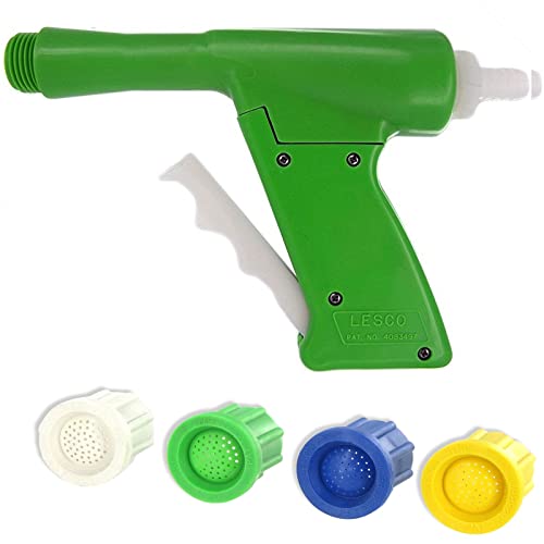Lesco Chemlawn Spray Gun with 1.5 GPM, 2 GPM, 3 GPM, and 4 GPM Nozzles (Bundle, 5 Items)