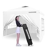 OASISHOME Pop-up Gazebo Instant Portable Canopy Tent 10'x10', Bag, for Patio/Outdoor/Wedding Parties and Events (Not Pure White, 10x10)