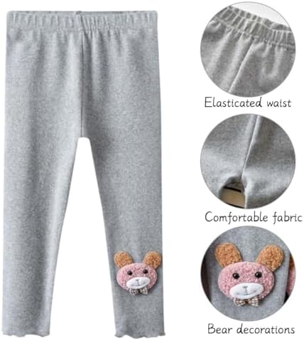 ACMEDE 2er Pack Baby Mädchen Leggings - Baumwolle Schlaghosen In 4 Farben
