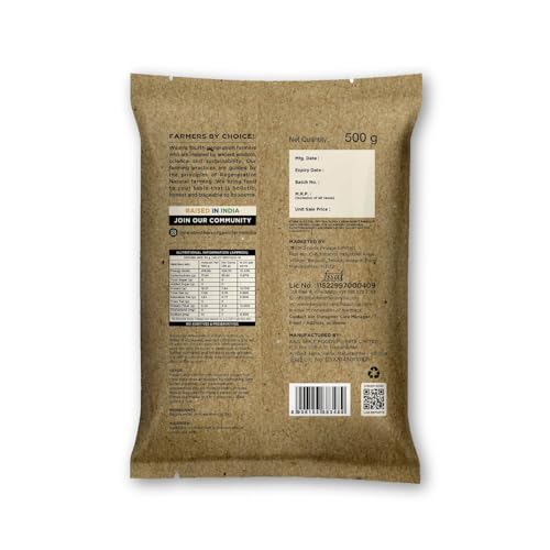 Image of Two Brothers Organic Farms Sprouted Rajgira Atta (500g) | Nutrient-Rich Gluten-Free, High-Protein Amaranth Flour for Weight Management, Bone Health, and Digestion