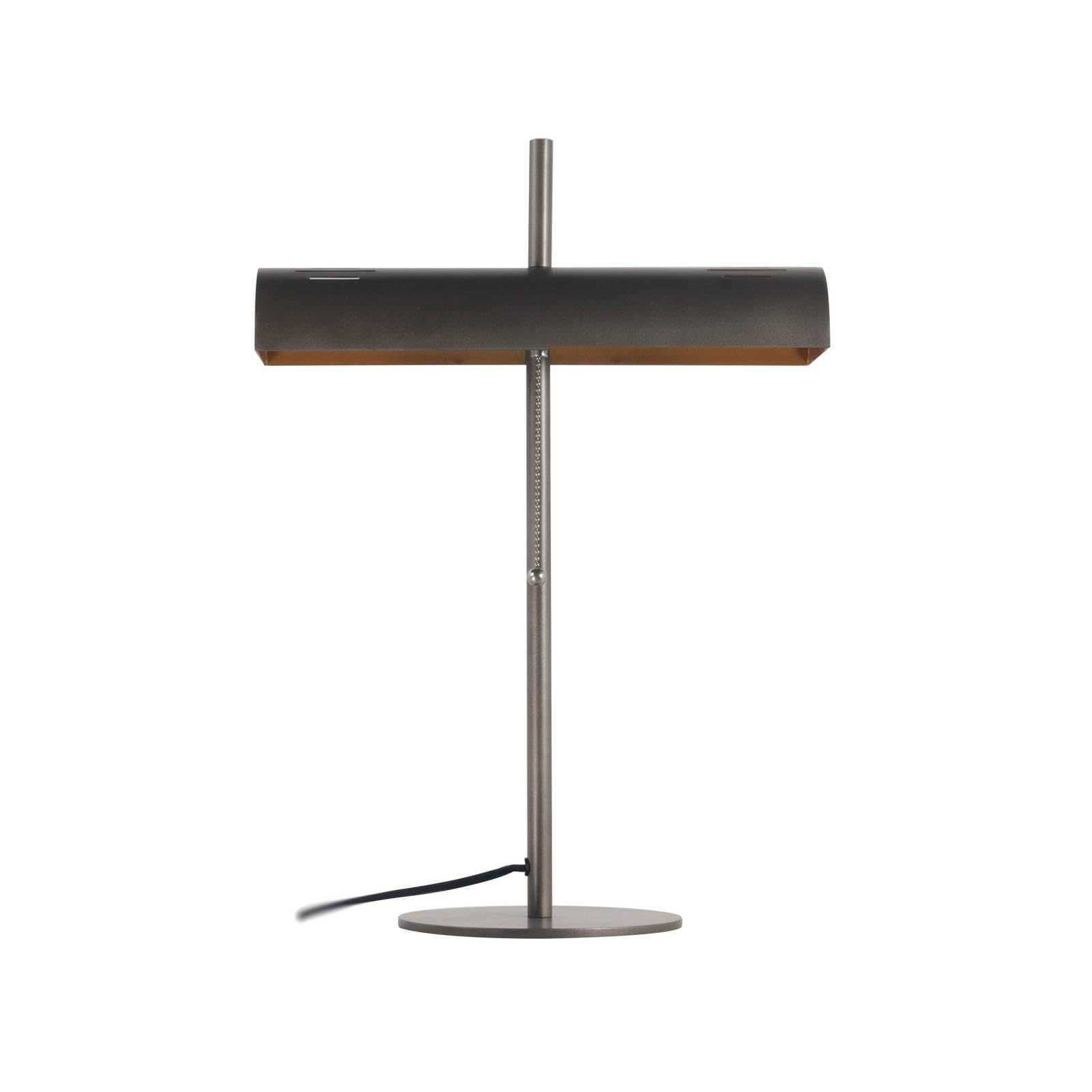 Lucande flexo en gris oscuro, lámpara de mesa | lámpara de escritorio, e27, 2 bombillas, moderno para sala de estar, salón, dormitorio