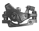 CYBIC Bicycle Disc Brake Caliper Set, Black Metal, 140-160mm Compatible, Professional Cycling Component gallery image