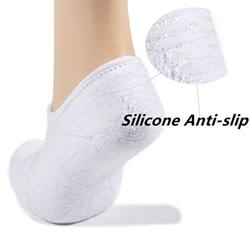 Leotruny Women's Cushion Sweat-absorbent Breathable Soft Athletic No Show Socks3