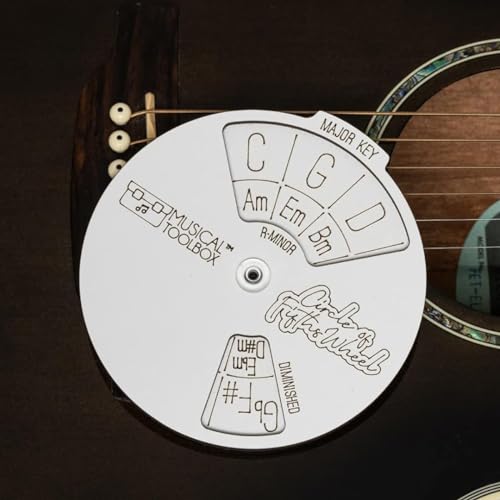 Tiardey Circle of Fifths Chord Wooden Wheel Musical Educational Tool for Songwriters Teachers and Musicians - Image 4