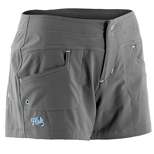 HUK H2000014CGYS Huk Ladies Paupa Boy Short, Charcoal, Small