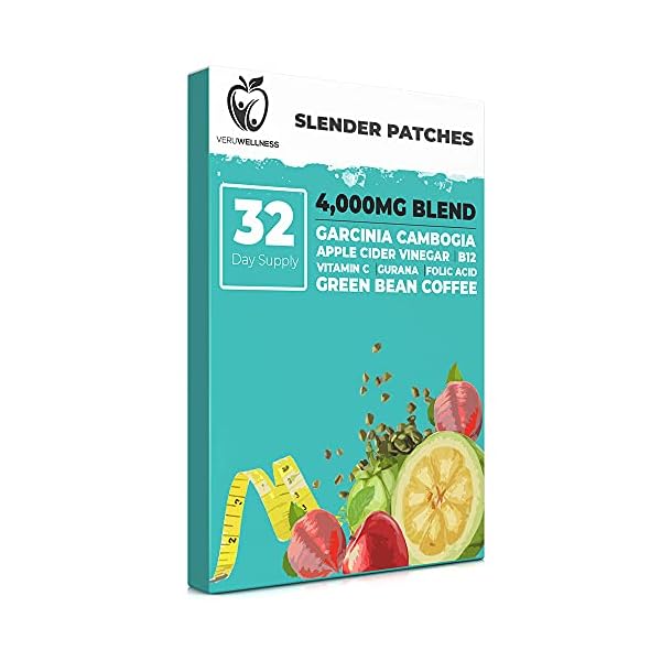 Garcinia-Cambogia-Patch-Pure-Potent-Blend-Garcinia-Cambogia-with-Apple-Cider-Vinegar-B12-Green-Bean-Coffee-Natural-Energy-and-Carb-Control Veru Wellness Garcinia Cambogia Weight Management Patch - Pure Blend Garcinia Cambogia with Apple Cider Vinegar, B12, Green Bean Coffee - Natural Energy Carb Blocker