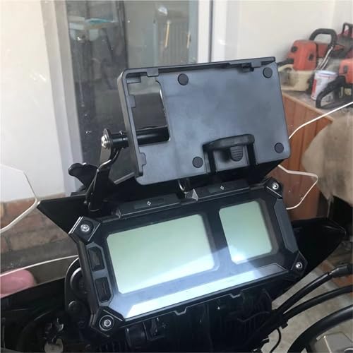 Support navigation GPS moto Tracer900 chargeur téléphone USB et induction