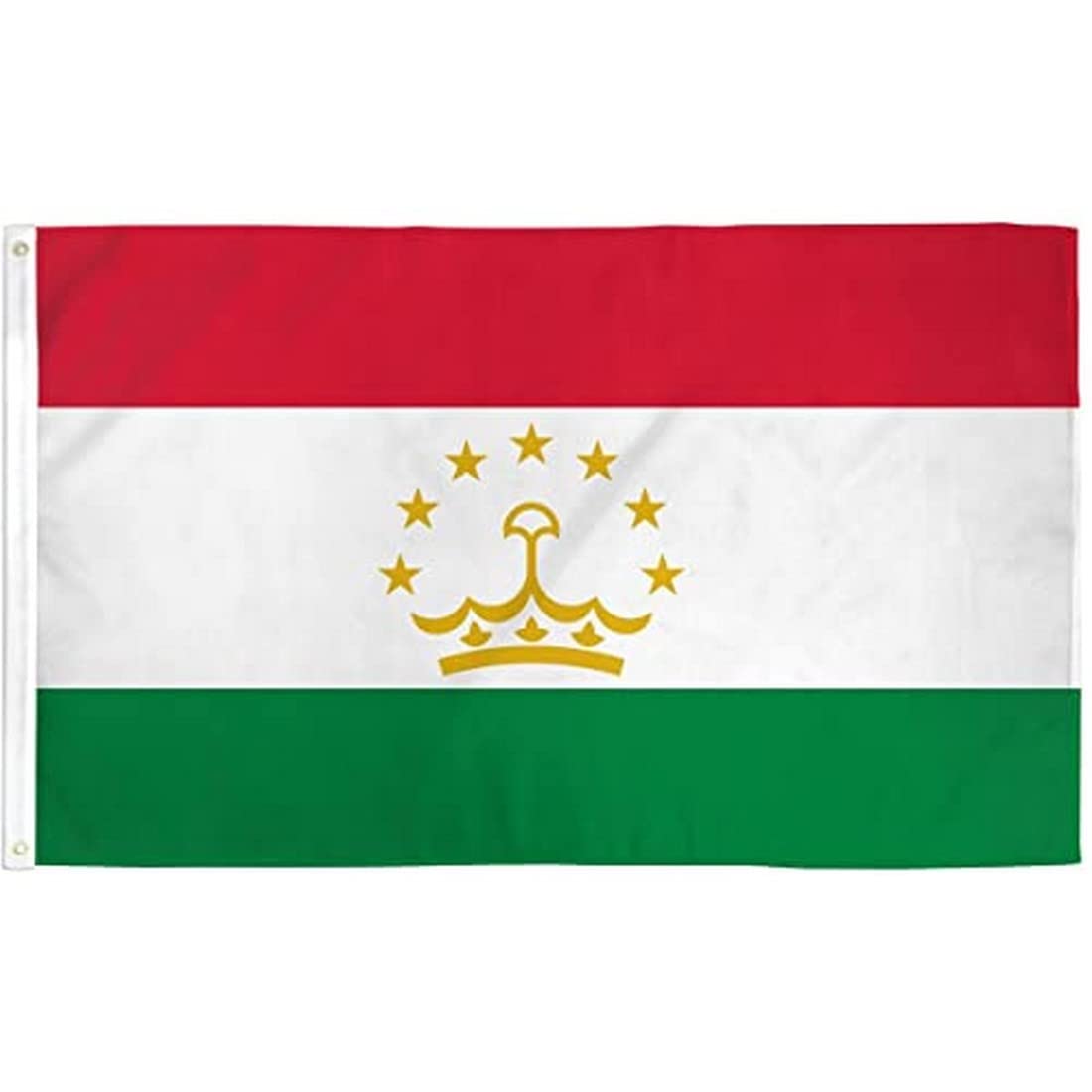 AZ FLAG, Tajikistan Flag, 3x5 Ft, Light Polyester Tajik Banner with Two Brass Eyelets, Fade Resistant, Vivid Colors