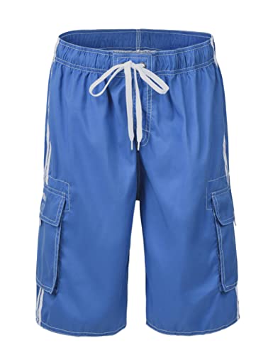 Image of Nonwe Men's Beachwear Board Shorts Quick Dry with Mesh Lining Swim Trunks