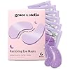 grace & stella Retinol Under Eye Patches for Puffy Eyes and Dark Circles, Restoring Gel Under Eye Masks with Hyaluronic Acid – Vegan Cruelty-Free Skincare – Gifts for Girlfriend (Purple, 6 Pairs)
